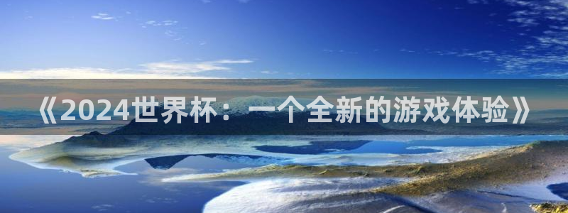《2024世界杯：一个全新的游戏体验》